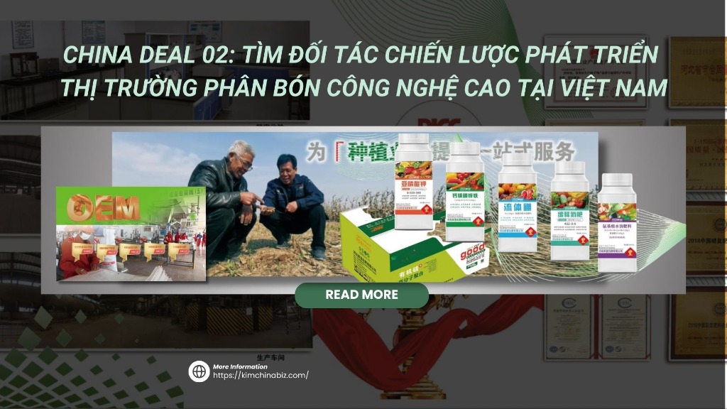 Nhà máy phân bón công nghệ cao Trung Quốc tìm kiếm đối tác chiến lược tại Việt Nam